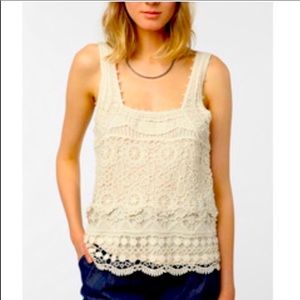 Urban Outfitters Pins and Needles Crochet Tank Top